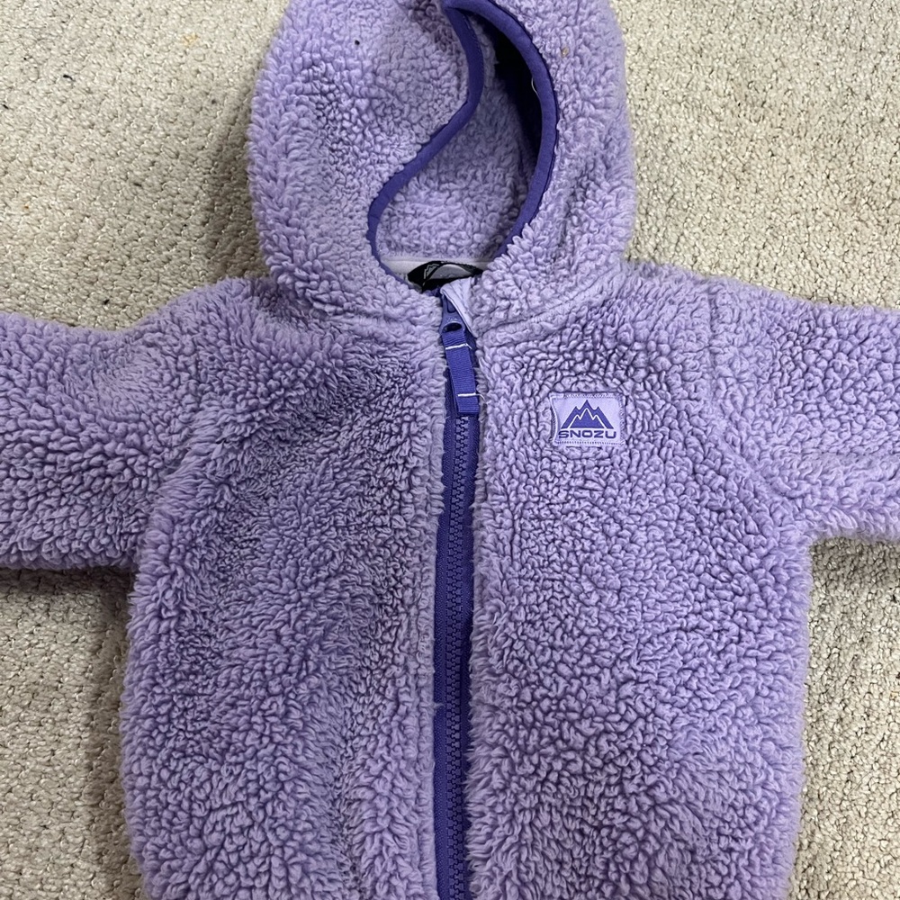 Purple Fleece Baby Hoodie